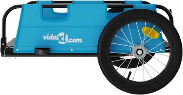 Фahrradanhänger ARKEM: Причіп для велосипеда, корзина для собак, блакитний, Oxford-Gewebe, з кулею