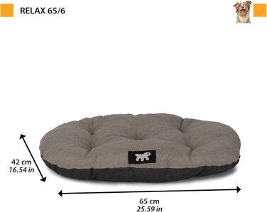 Крісло-лежанка для собак та котів Ferplast Relax, 65x42 см, бавовна, туркеніт