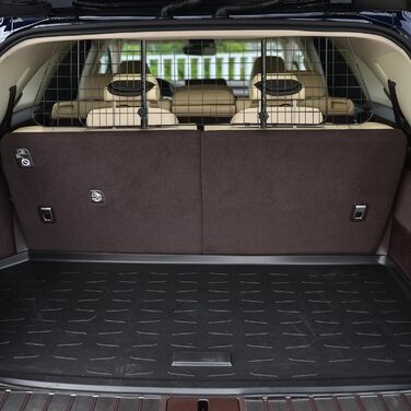 Сітка для собак у машину Relaxdays, універсальна, регульована ширина, чорна, 40 x 92-157 см