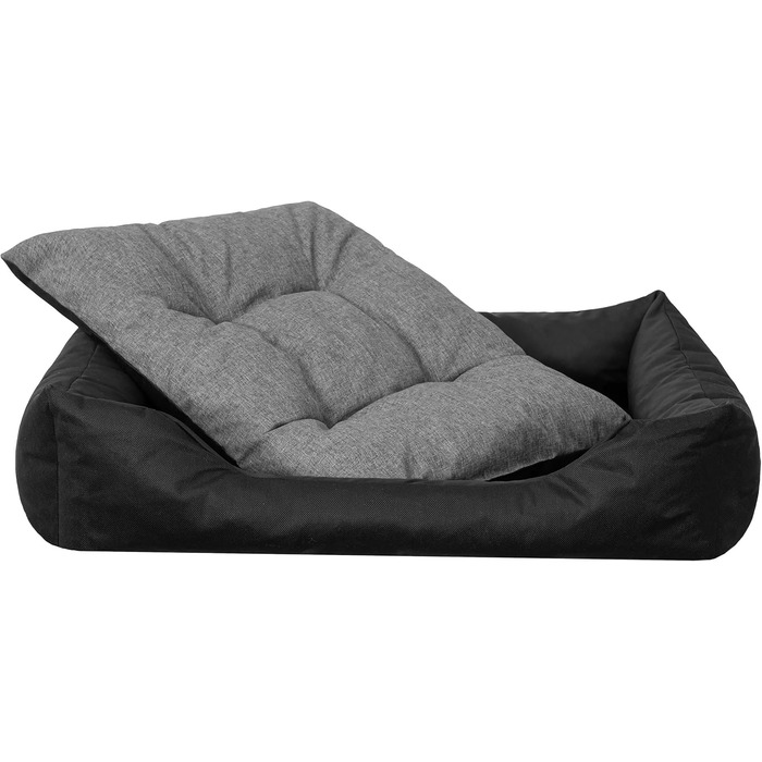 Килимок для собак та котів з високими бортиками, XL, 114x84 см, сірий графіт