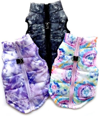 Зимовий теплий одяг для собак: чорна куртка-жилет для собак середніх розмірів (L)