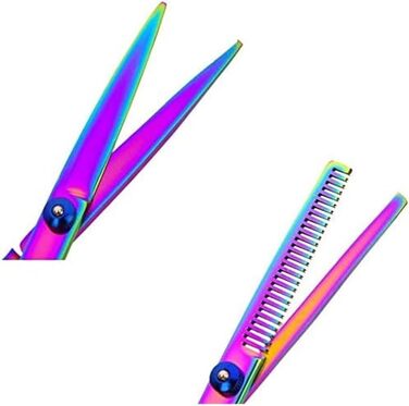 Набір ножиць для собак, професійний набір для грумінгу собак та котів, вигнутий гребінець