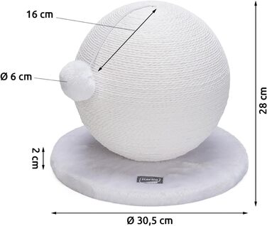 Karlie Kratzball Bolly - іграшка для котів, 30,5 x 30,5 x 28 см