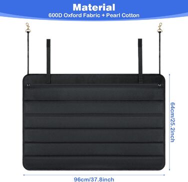 Захист для вантажного відсіку автомобіля, 96 x 64 см, універсальний, складний, для собак та вантажів