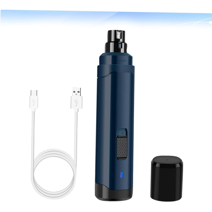 Електричний триммер для кігтів домашніх тварин BESPORTBLE з USB-зарядкою, ABS-матеріал, тихий мотор для собак та котів