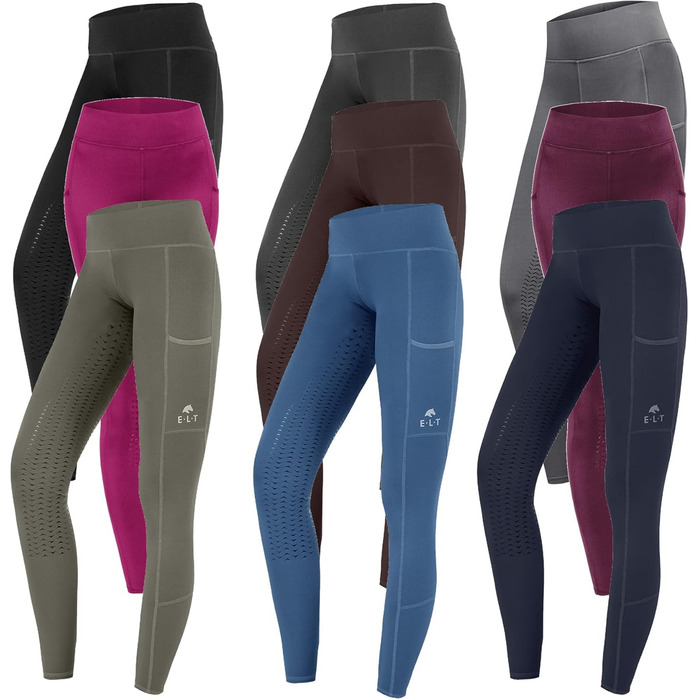 ELT Reitleggings Ella 36 Schwarz - жіночі штани для верхової їзди, чорні