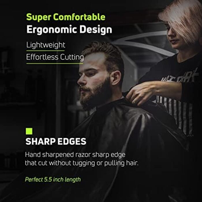 Набір професійних перукарських ножиць Suvorna 5.5 дюймів (2 шт.) - ножиці для стрижки волосся, ножиці для вирівнювання, для салонного використання (жіночі/чоловічі)