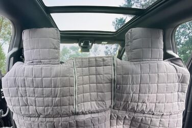 Tierlando® Автоковдра з бавовни XXL для пікапів та SUV, 240x170 см, сірий графіт