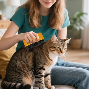 Щітка для вичісування підшерстка собак та котів | Гребінець для вичісування | Аксесуар для догляду за довгошерстими котами та цуценятами | Догляд за домашніми тваринами