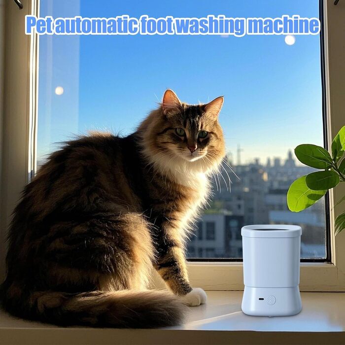 Очищувач лап для собак Jukeoiu | Портативна щітка для лап | Без розбризкування | 2 швидкості | Синій