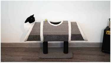 Туннель для котів Tyrol Katzentunnel, антрацитовий колір, 94 x 52 см, 1 шт.