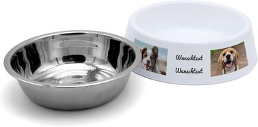 Миска для корму для собак PhotoFancy® з фотографією - персоналізована з власним дизайном (Layout 4)