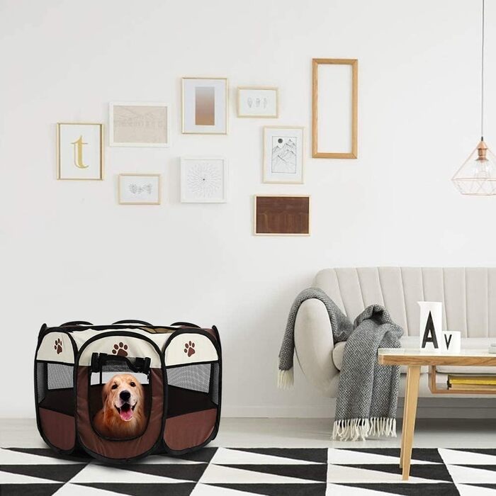 Клітка-загон для тварин, портативна клітка для собак, кроликів, котів. З тканини Oxford 600D для використання в приміщенні та на вулиці