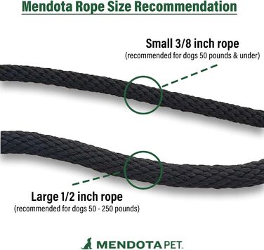 Повідок для собак Mendota Pet Snap, плетений, помаранчевий, 1,27 см × 1,22 м