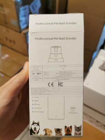 Електрична шліфувальна машинка для собак та котів – 3-в-1, USB-зарядка, 8000 об/хв, тиха та безпечна, ергономічна, для маленьких, середніх та великих тварин