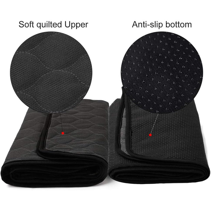 Водонепроникний килимок для собак, миючий, неслизький, швидковисихаючий, для дивана, авто, клітки, трави, ліжка (великий: 100 x 67 см, сірий)