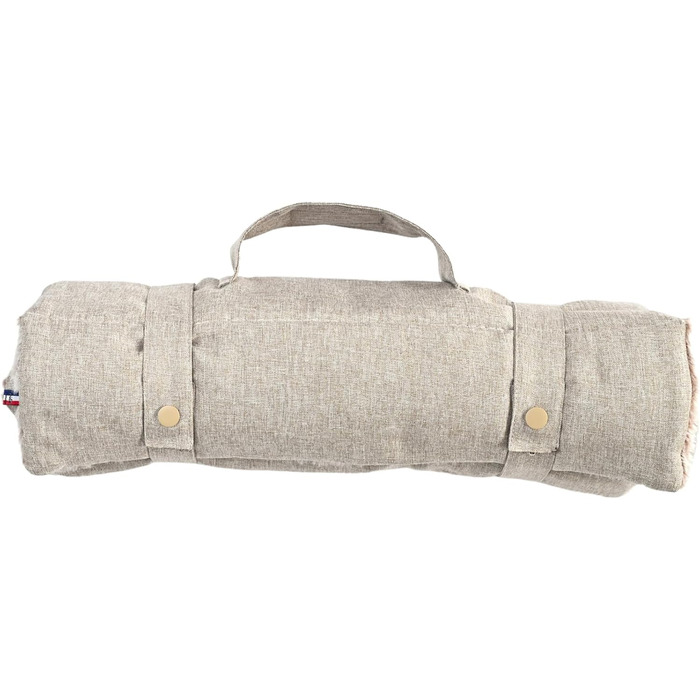 Килимок для собак великих порід, прямокутний, захищає суглоби - двостороннє собаче ліжко, літо/зима, легко переносити, не деформується, можна прати в машині (S (60 x 45 см), Бежевий)