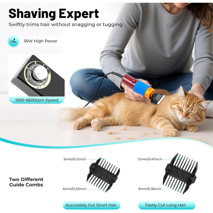 Електрична машинка для стрижки овець/собак/котів 200W - професійний триммер для тварин