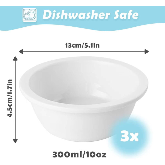 Набір мисок для котів та собак, 3 шт. з порцеляни, миски для годування, мисочки для корму, Fressnapf