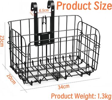 Складаний велосипедний кошик - навісний багажник для перевезення вантажу, швидкознімний, для керма та багажника, до 25 кг (срібний)