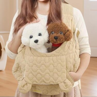 Рюкзак для собак і котів Sghtil: зручний, вентильований, для прогулянок та подорожей (Khaki)