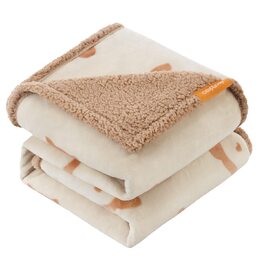 Покривало для собак Feandrea водонепроникне, Sherpa Fleece, XL 152x127 см, бежеве - захист для дивану, машинне прання