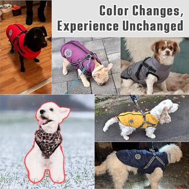 Теплий зимовий одяг для собак Avlot: куртка з флісу, водонепроникна, для холодної погоди (XXL, Коричневий)