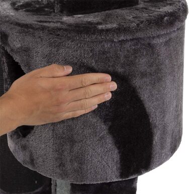 Кігтеточка для котів Granville XXL - велика, сіра, 157x60x170 см, для великих порід (Mainecoon)