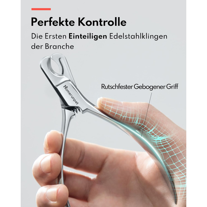 Ножиці для обрізання кігтів котам та дрібним собакам HomeRunPet, з нержавіючої сталі, професійні, безпечні, з антиковзними ручками