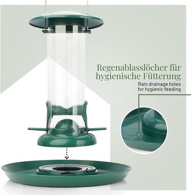 Пташник для диких птахів WILDLIFE HOME XL - годівниця для птахів, стійка до погодних умов, для саду та балкону