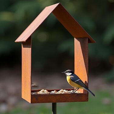 Пташник Maxito на стійкій підставці, 120 см, з металу, для саду, стійкий до погодних умов, декор для саду