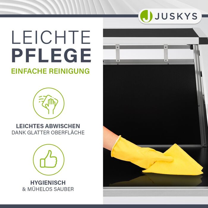 Транспортна переноска для собак Juskys Alu M - алюмінієва переноска для собак, 69x54x51 см, міцна та легка у догляді