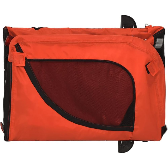 Festnight Причіп для велосипеда, переноска для собак, оранжевий. Вантажний причіп для велосипеда, переноска для собак, вантажопідйомність 30 кг, 124 x 53 x 53 см