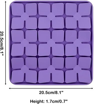 Килимок для годування собак Leckmatte, станція для повільного годування собак та котів, силіконовий пазл з присоскою, фіолетовий