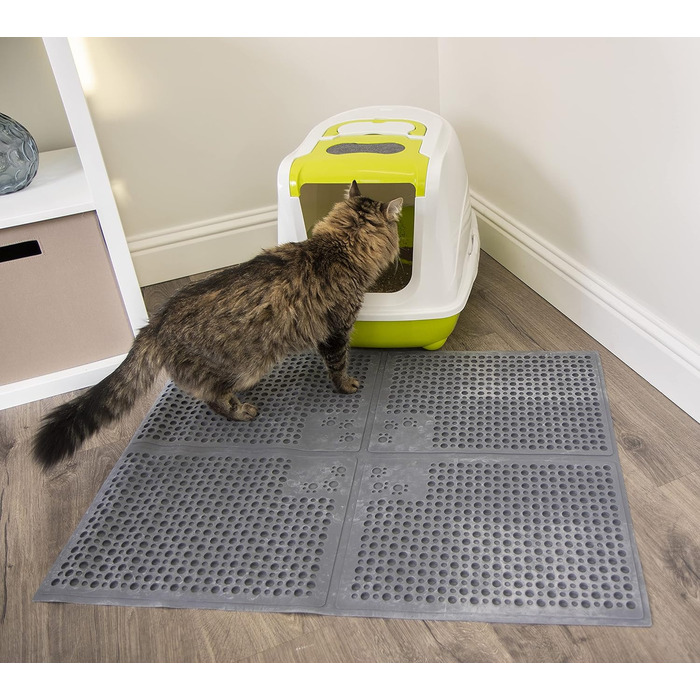 Килимок для туалету кота Petlinks Purr-FECT Paws, XL, сірий