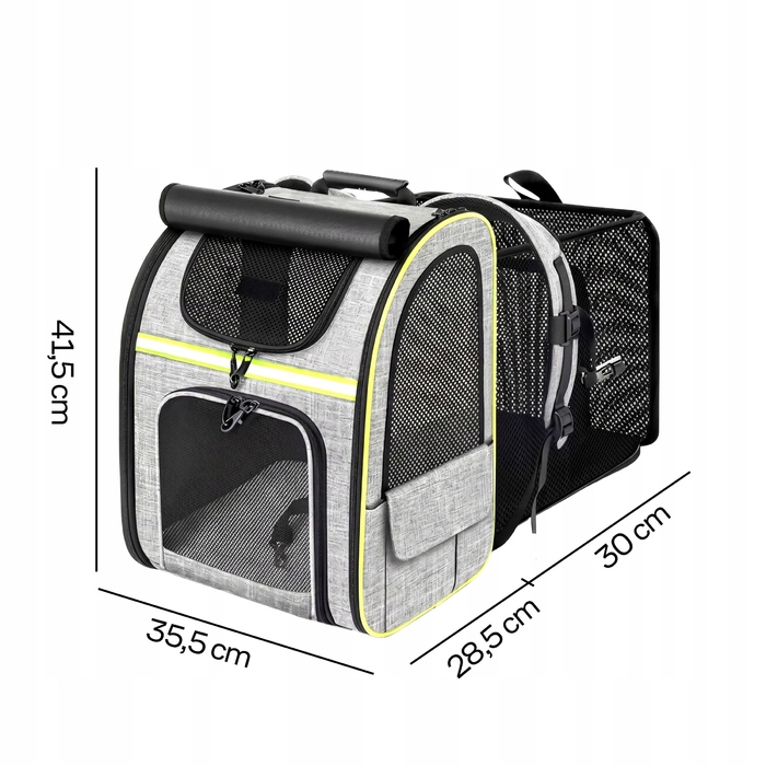 Рюкзак RETOO, 35,5 см x 28,5 см x 41,5 см, сірий