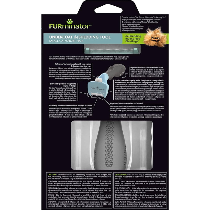 FURminator для котів S - щітка для видалення підшерстка для маленьких котів (для короткошерстих)