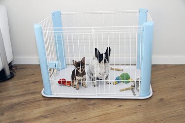 Вольєр для цуценят Iris Ohyama CLS-960, 60 см, блакитний: вольєр для собак, клітка для котів, огорожа для собак