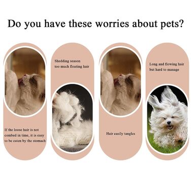 Щітка для собак від випадання шерсті, гребінець для котів, аксесуари для догляду за тваринами з довгою шерстю, цуценята, кошенята, щоденний догляд вдома та на вулиці, професійний жовтий