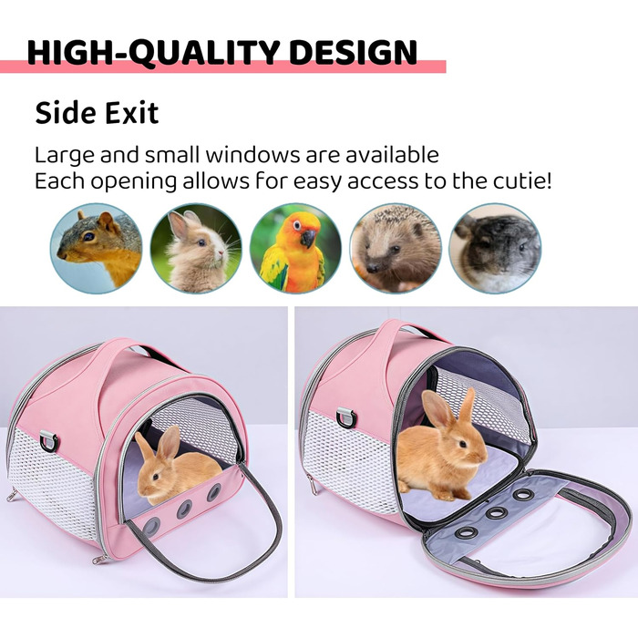 Транспортна переноска для тварин: котів, собак, кроликів, птахів. Складана переноска з плечовим ременем