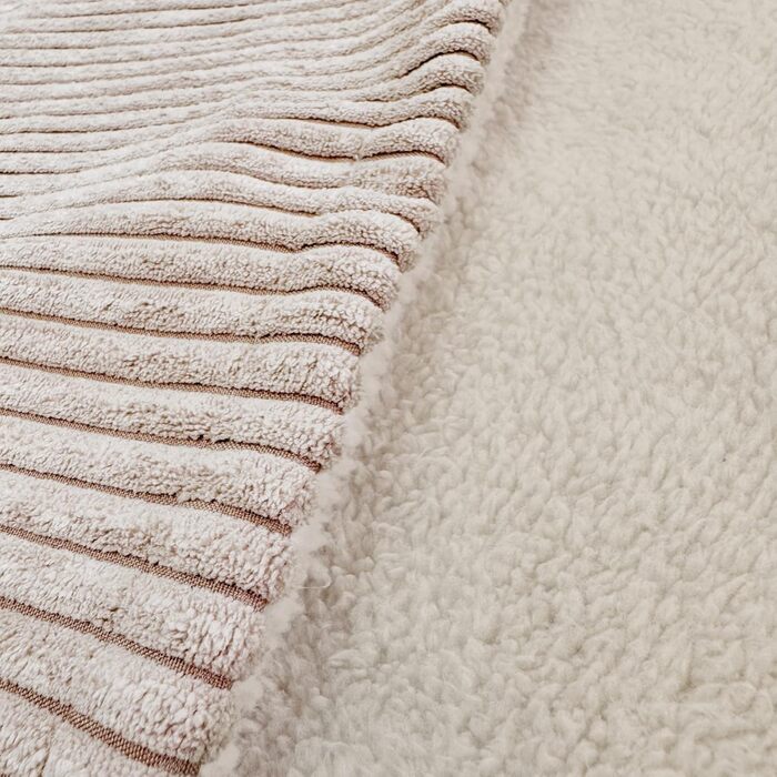 4L Textil Hundebett Vigo з капюшоном: лежанка-будка для собак, ковдра, кошик, спальний мішок, лежанка з корду, подушка для собак середніх розмірів (Бежевий, 90 x 90 x 12 см)