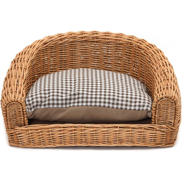 Кругле ліжко для собак та котів Tier Bett Prince з плетіння, 57x42 см