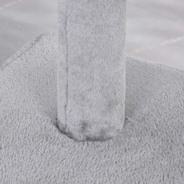 Дряпак для котів PawHut 96 см, сізал, котячий будиночок, іграшковий м'ячик, сірий, 40 x 40 x 72 см