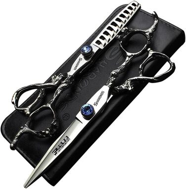 Професійні ножиці для волосся Sharonds Lila 6 дюймів (2 шт.) - 440C сталь, для перукарів