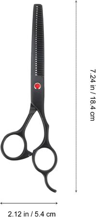 Професійна ножиця для стрижки волосся та текстуризації - чорна