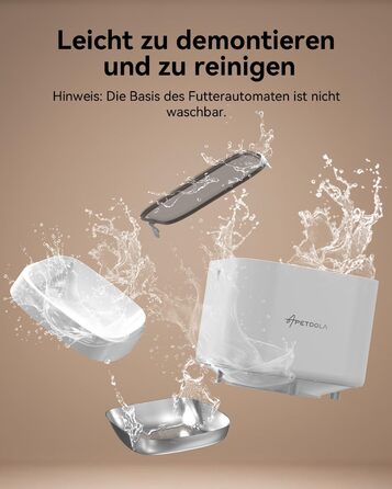 Автоматичний годівник для котів з Wi-Fi, 4L, керування через додаток, 10s запис голосу, для котів та собак (білий)