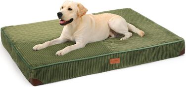 Ортопедичне ліжко для собак FUKUMARU - 91x56x9 см, зелене, водонепроникне, з антиковзким покриттям
