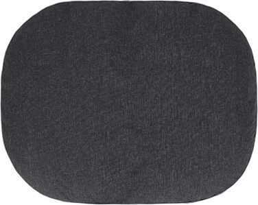 Килимок для собак овальної форми, розмір M, 70 x 50 см, чорний, з екологічного льону