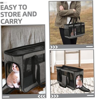 Транспортна сумка для котів Toddmomy - дихаюча, складана, для подорожей, легка та компактна
