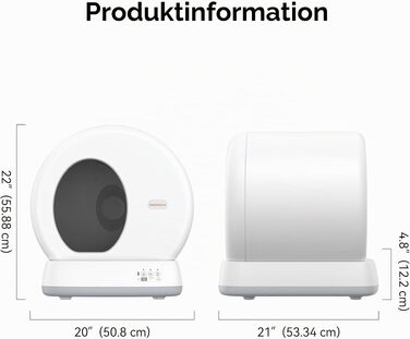 Самоочисний автоматичний лоток для котів MeoWant з керуванням через додаток, великий